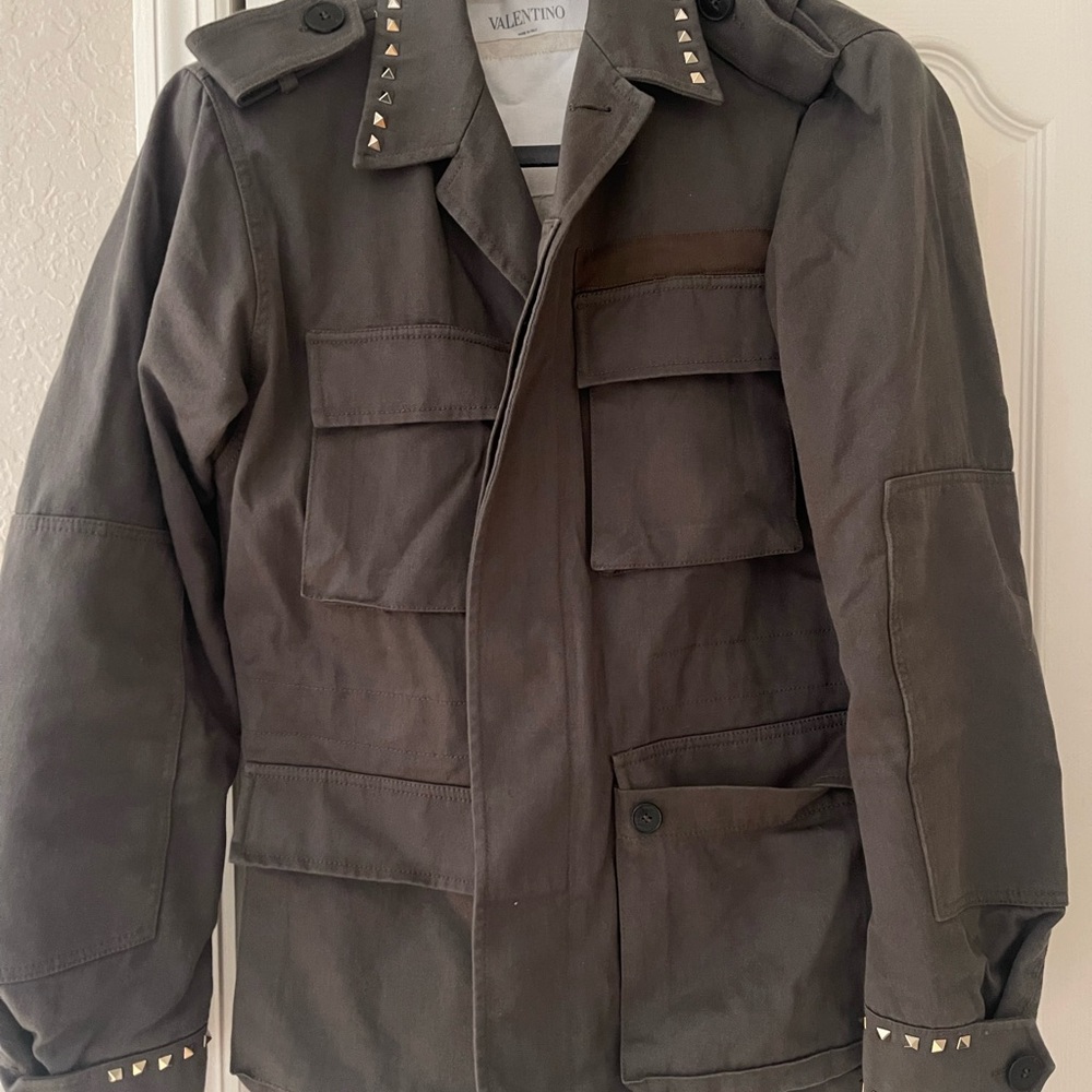 Valentino Rockstud Untitled 3 Safari Field Jacket Men Women